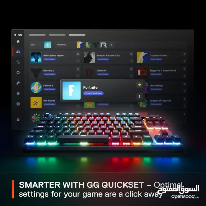 SteelSeries Apex Pro TKL Gen 3 HyperMagnetic افضل كيبورد في العالم من ستيل سيريس قابل لتعديل السرعة