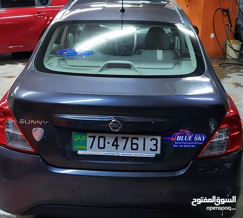 Nissan Sunny For Rent / Blue Sky Car Rental نيسان صني للايجار/ السماء الزرقاء للسيارات السياحية