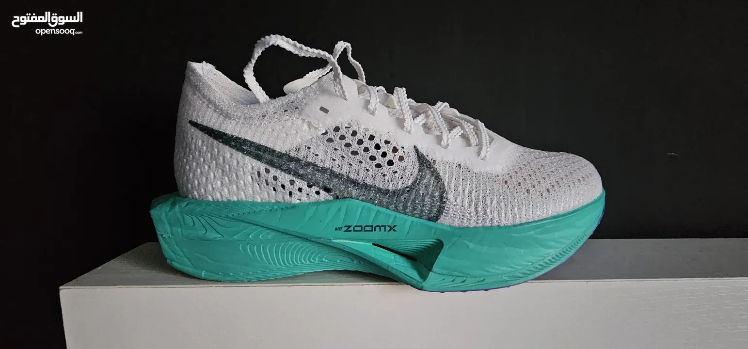 جوتي جري Nike                   zoomx vaporfly next%3 white jade ice