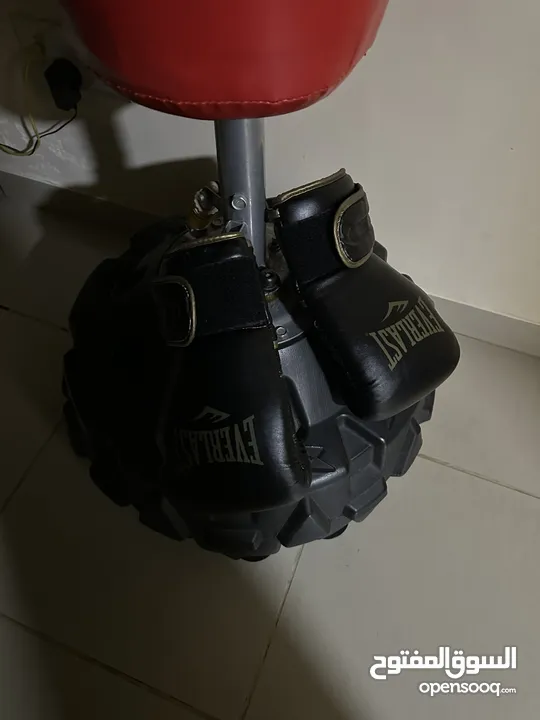 Boxing Punching Bag Standing  With Original Everlast Gloves