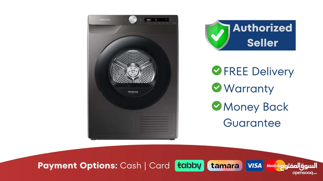 Samsung 8KG AI Control HeatPump Dryer - Brand New - 1 Year Warranty - FREE Delivery - 6 7 8 9 KG