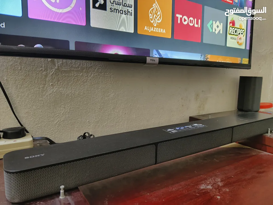 50 TCL android tv and Sony sound system