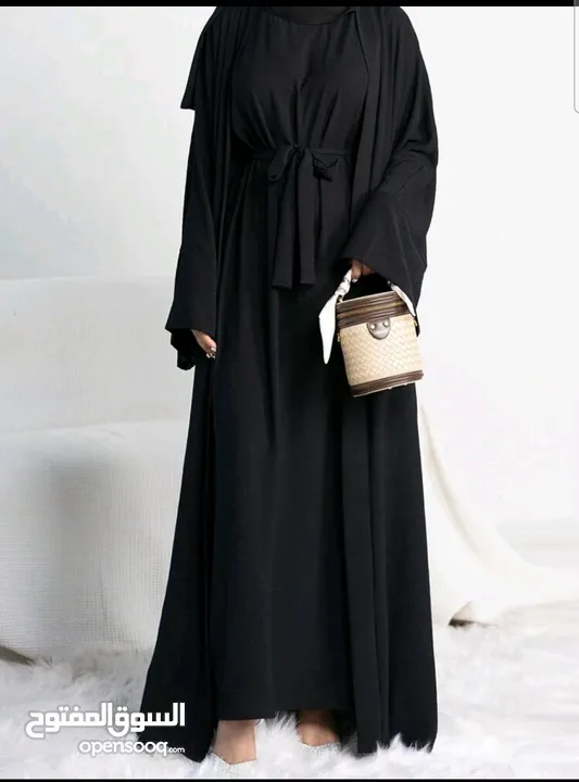 3 piece abaya with hijab for sale
