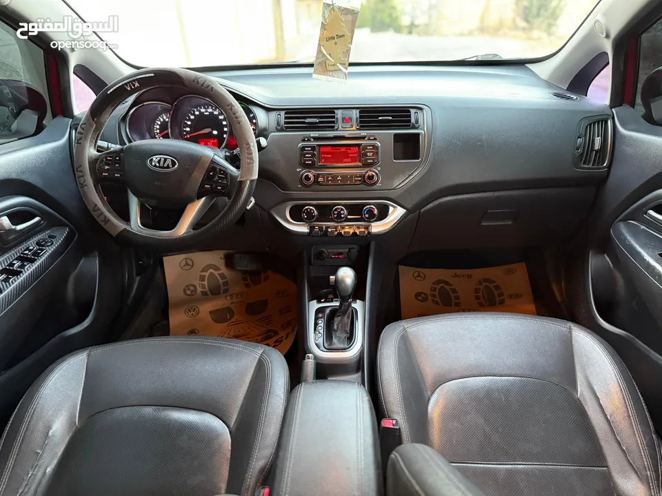 كيا برايد 2014 بنزين اتومات بالكرراتين يد 2