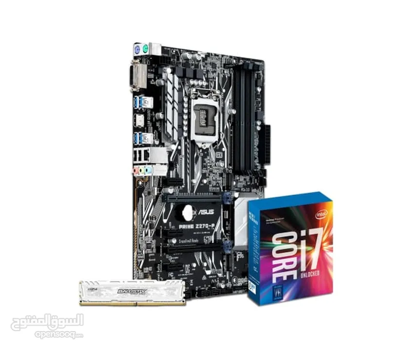 i7 7700k Asus z270 معالج مذربورد