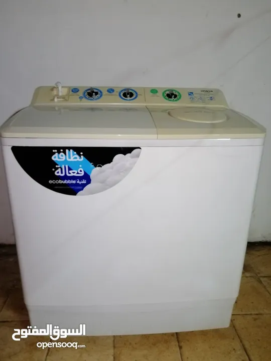 washing machine Hitachi 14 kilo wat 12 kilo Spain made in Thailand good condition no problem