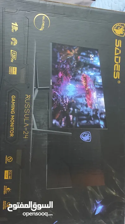 شاشة سايدس 1ms 120hz Ips لجميع الاجهزة وتضبط على 24انش تضبط على ps5
