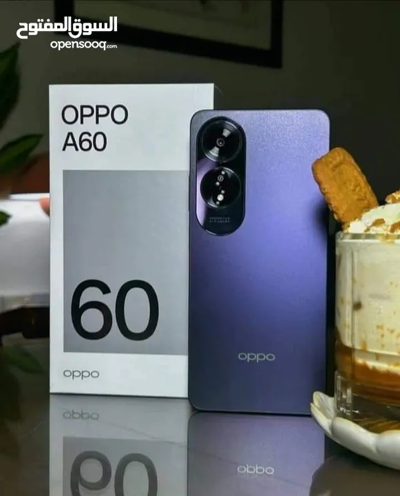 مشغل ايام oppo A60 رام 16 جيجا 128 أغراضة والكرتونه الأصلية مكفول بالشركة سنة متوفر توصيل