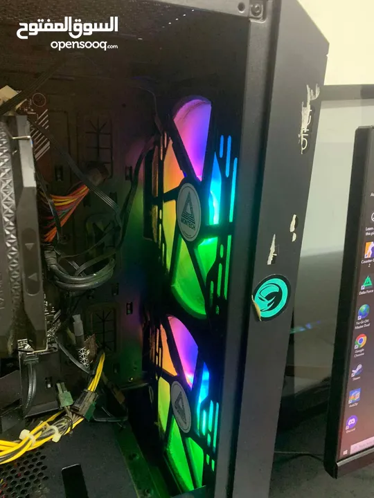 r5 3600= core i5 10th gen gtx 1660ti مبرد هوائي جهاز تجميع للبيع جدا ممتاز وقوي