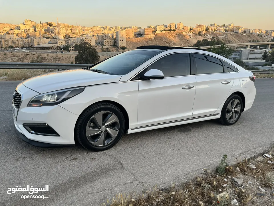 هونداي سوناتا فل كامل لمتد كرت ابيض 7 جيد