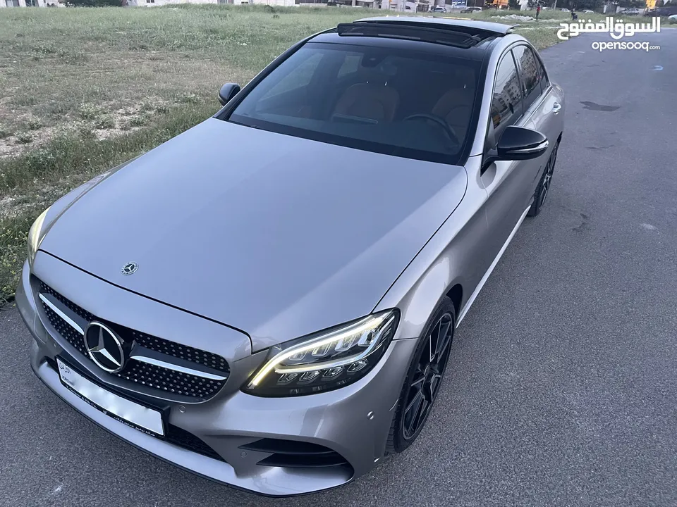 Mercedes C200 2019-Mojave Silver- Night package