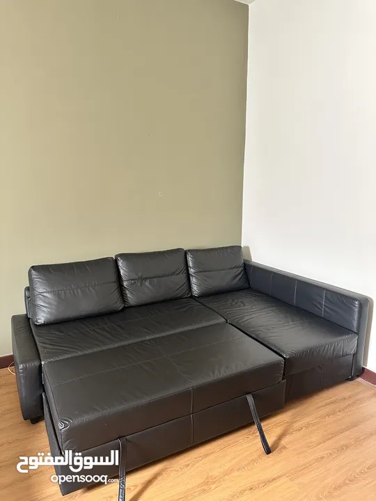 Almost New leather Sofa bed for Sale