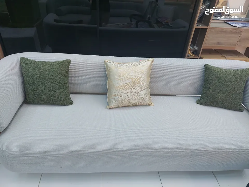 New 3 seater sofa without delivery 1 piece 75 rial