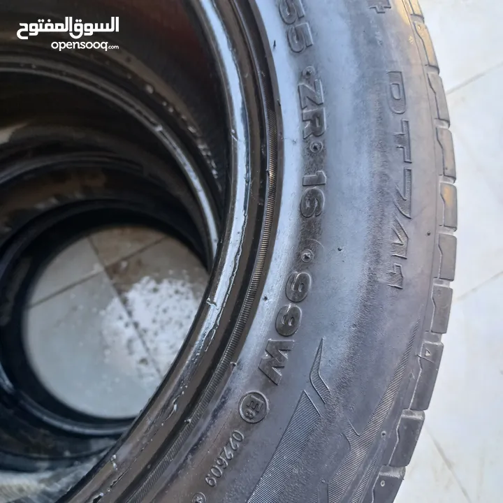 طقم كفرات مقاس 245/65/17 مستعمل