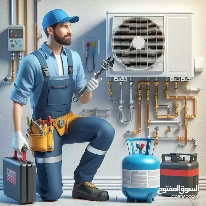 فني تكيف وتبريد ( نقل مكيفات، تركيب مكيفات، صيانه تعبئة غاز مكيفات)