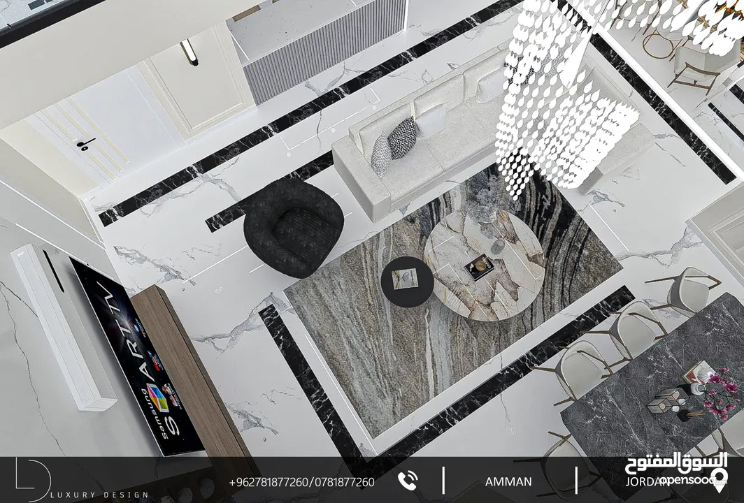 مكتب (LUXURY DESIGN) للتقديم خدمات هندسة التصميم الداخلي والمعماري والتنفيذ والإشراف لكافة المشاريع