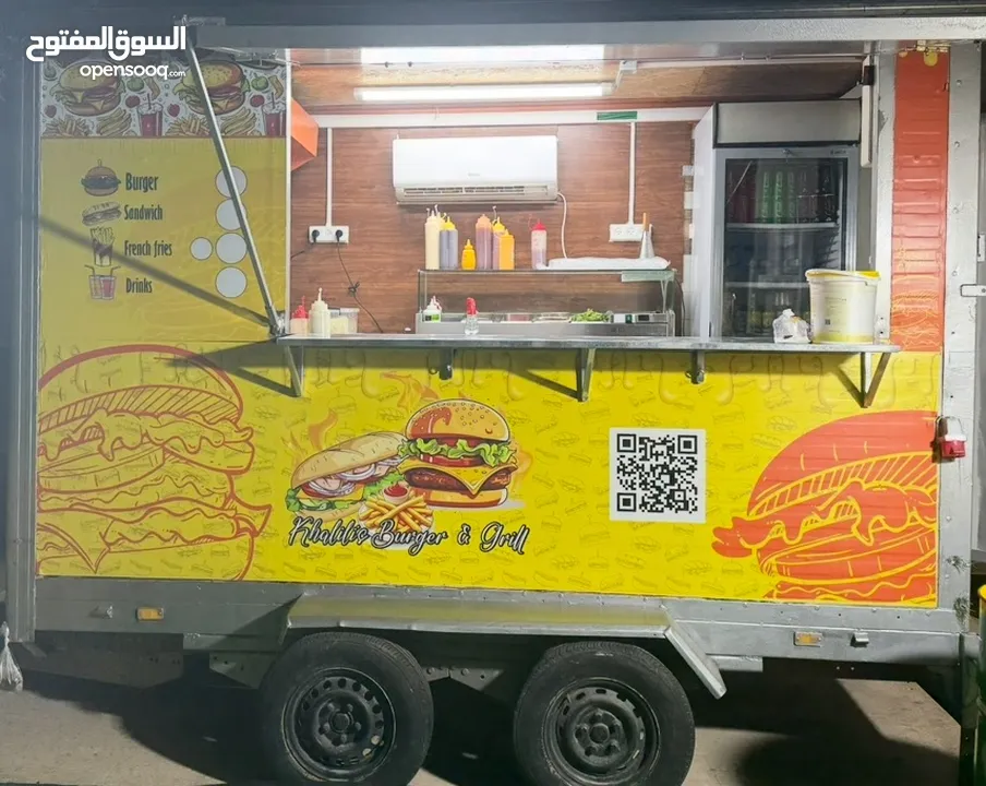 ڤان للبيع ( عربه طعام متنقله مجروره)