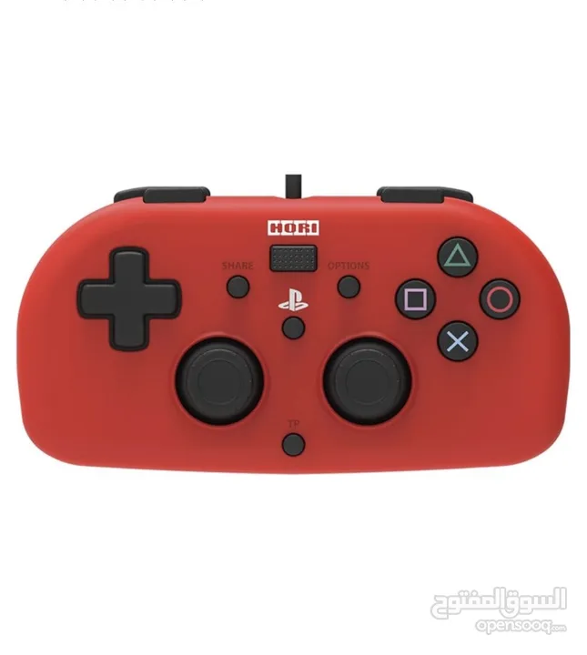 Hori PS4 Mini Wired Gamepad - Red - works with PS5