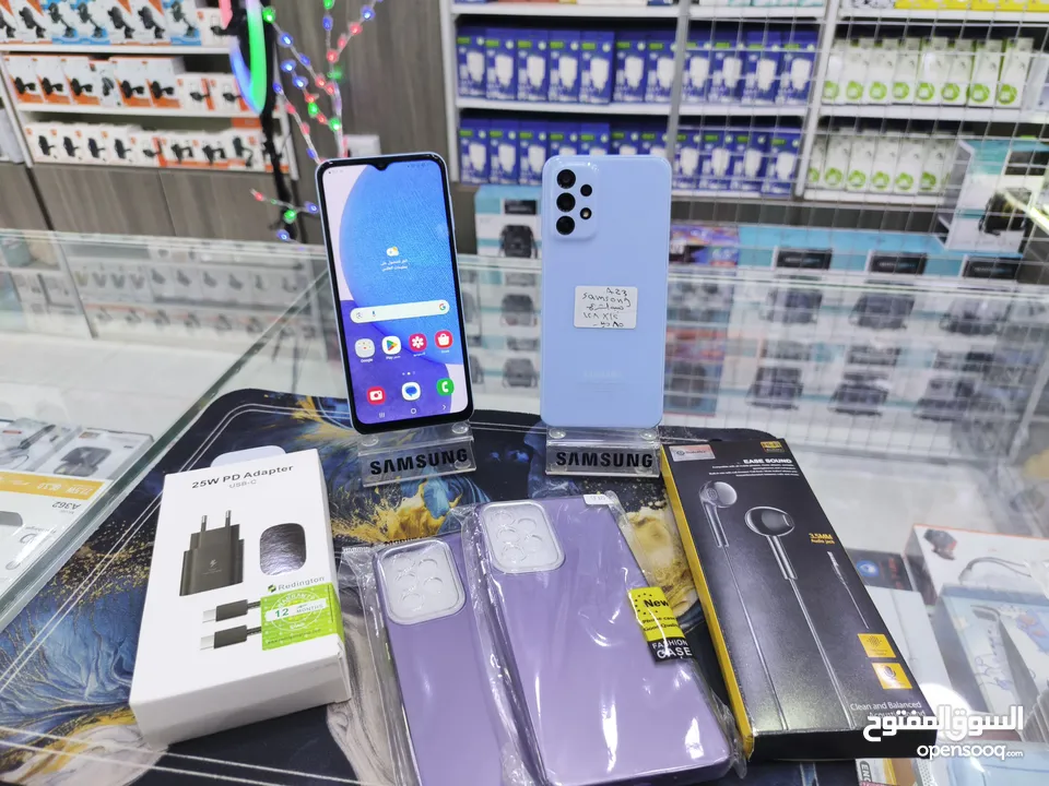 الازرق البارد متوفر SAMSUNG A23 رام 12 جيجا 128 بدون كرتونه معه بكج هدية متوفر توصيل