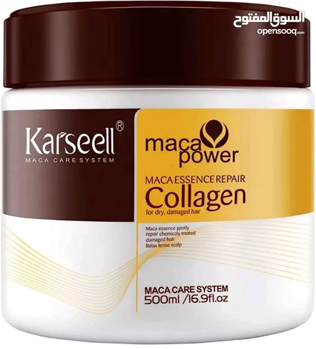 علاج الشعر بالكولاجين 500 مل إصلاح عميق للتكييف وزيت الأرغان وقناع الشعر بالكولاجين للشعر