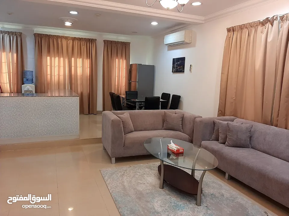 للايجار في الجفير شقه غرفتين مفروشه بالكامل  For rent in Juffair 2bhk fully furnished