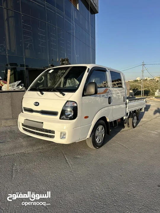 كيا بنجو Bongo 3 2018 دبل كابين فحص كامل اعلى صنف باقل سعر جمرك جديد المشتري اول مستخدم كاش او اقساط