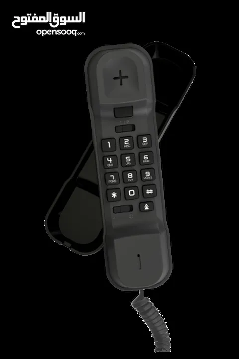 تلفون ارضي حائط(تعليق) الكتيل لون اسود Alcatel Wall Mountable Line Corded Landline Phone (Black)