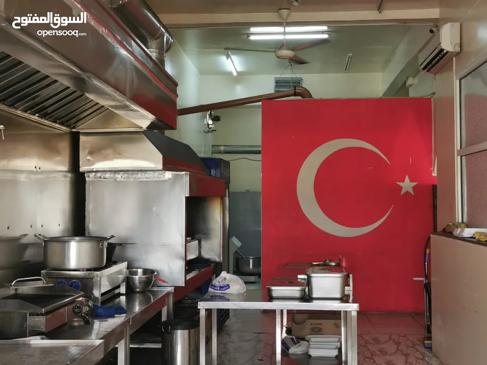 للبيع مطعم للمأكولات التركية