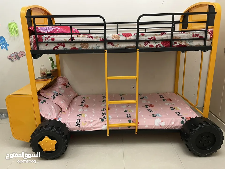 .Double Decker Bed  (school bus design)