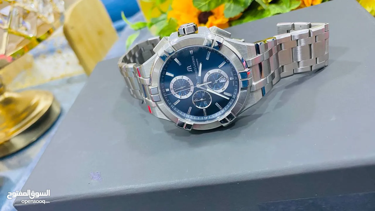 #Maurice_Lacroix SWISS MADE   موريس لاكروا.. البراند السويسري الفاخر حجم 44 كرونو قراف