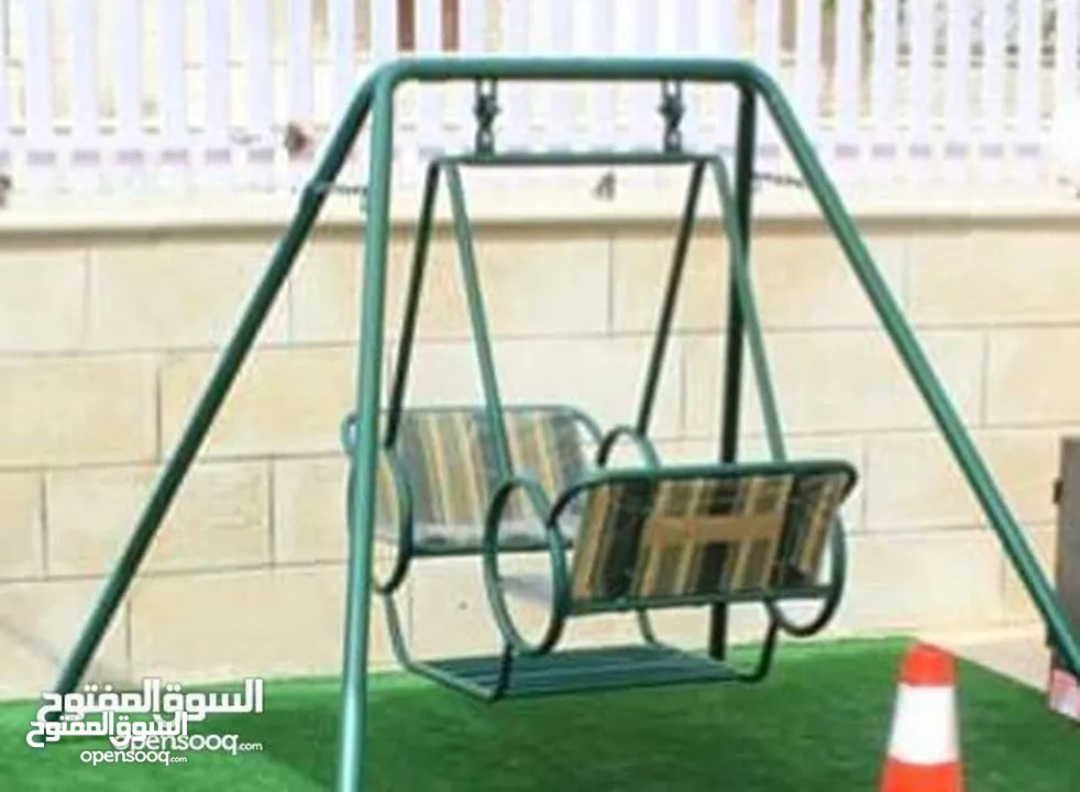 جميع العاب الحدائق والمتنزهات والحضانات من مراجيح وسحاسيل وكراسي بحر واطقم تارتان