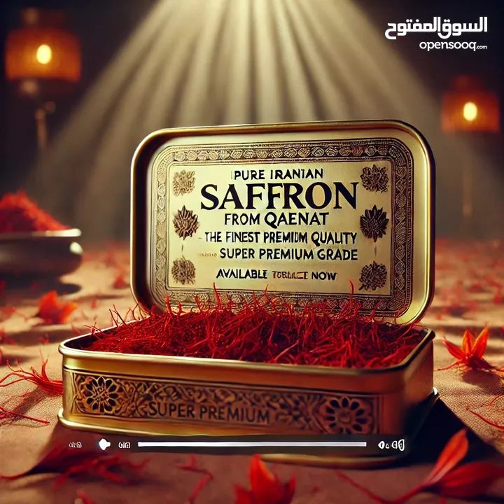 Premium super negin saffron. Iran