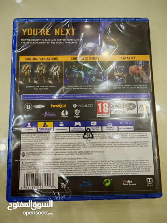 MORTAL KOMBAT 11 جديد بالغلاف PS4 & 5