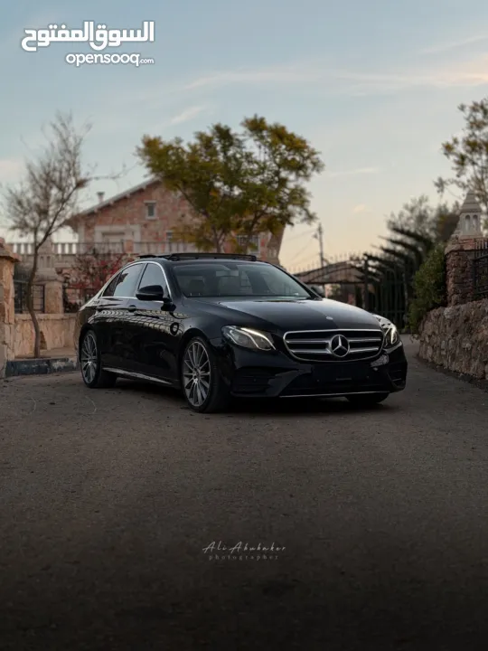 مرسيدس بنز E200 AMG موديل 2018 بالرخصه اصل برايفت عداد 100 الف يد 3 رخصه تامين سنه فحص فوق الممتاز