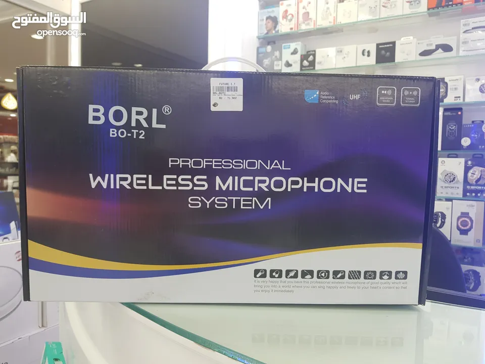Borl B0-T2 Professional Wireless Microphone System  نظام ميكروفون لاسلكي احترافي من Borl B0-T2