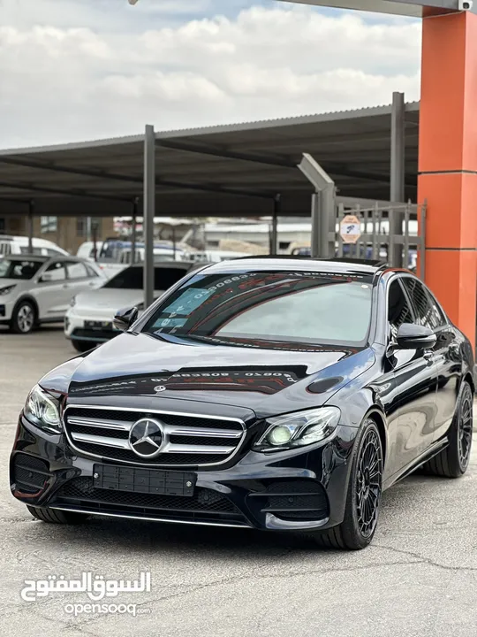 مرسيدس E350 AMG 2019 فحص كامل وارد المانيا لون اسود اعلى فئة بحالة الوكالة