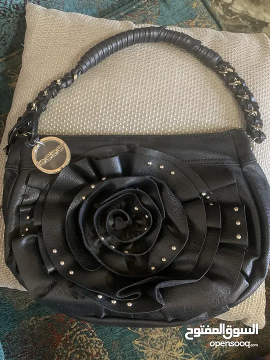 Original Trendy Bebe feux leather  shoulder bag - used شنطة يد / كتف عملية جلد طبيعي ماركة Bebe
