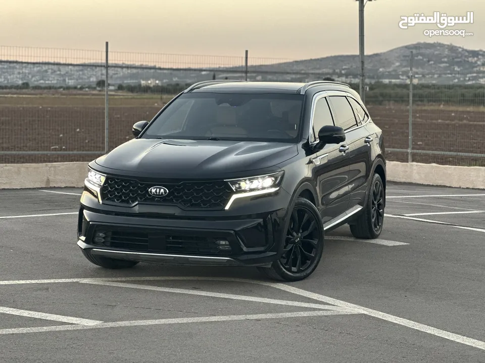 كايا سورينتو /2020 فل الفل  فتحة سقف بانوراما  2x4 ///200Hp  ديزل  2200cc  فل الفل مسكر بلاك