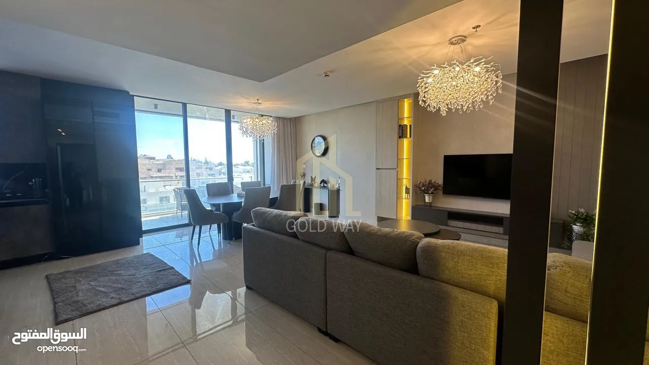 في أجمل مناطق عبدون شقة مفروشه للبيع طابق ثامن 133م بسعر مميز / ref 9539