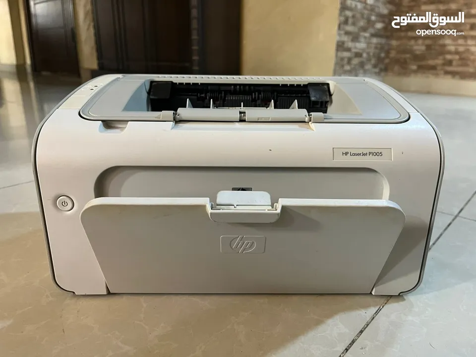 طابعه hp laserjet p1005 مستعمله بحاله الوكاله