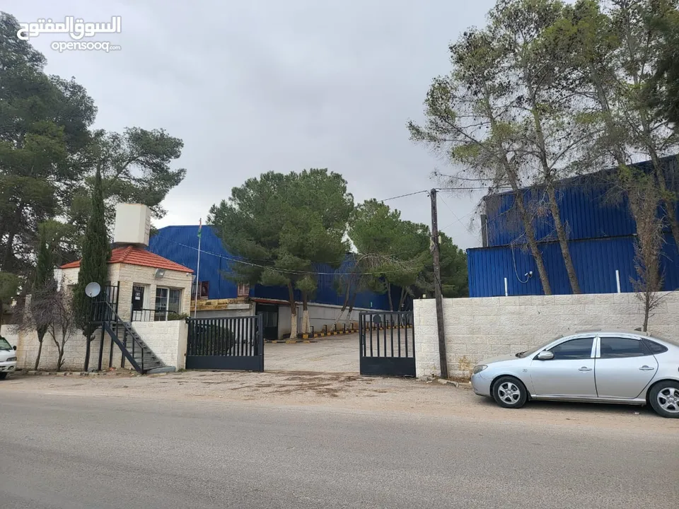 هنجر للإيجار صناعي عمان - عين الباشا مساحات من 400م2 الى 4700م2 صناعات خفيفه ومتوسطة هناجر ومستودعات