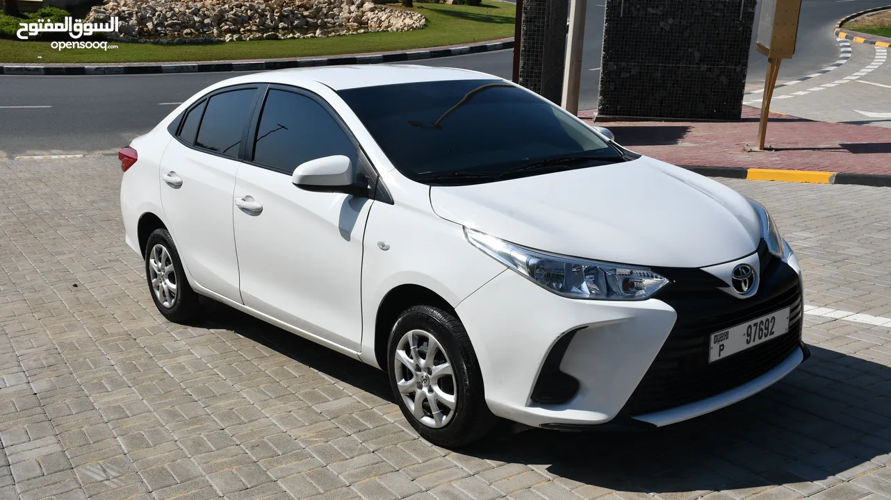Available for Rent Toyota-Yaris-2022 (Monthly-2000 Dhs)