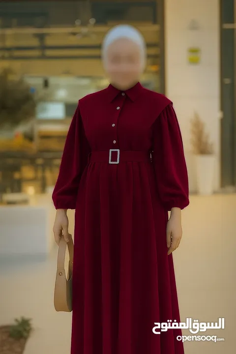 هالمـوديـل حكـايـة وروايـة....  فستـان كُـم بـف دبـل كلـوش فـري سـايـز