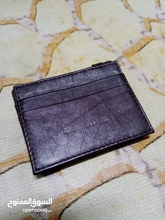 محفظة جلدية فاخرة وانيقة Massimo Dutti ماسيمو دوتي قابلة للطي لسحرية مصنوعة من الجلد الأصلي الطبيعي