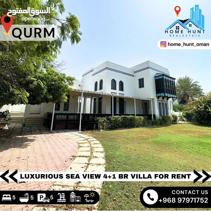 QURM  LUXURIOS SEA VIEW 4+1 BR COMMUNITY VILLA