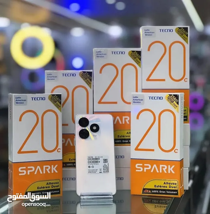 مستعمل ايام Spark 20c رام 8 جيجا 256 أغراضة والكرتونه الأصلية متوفر توصيل
