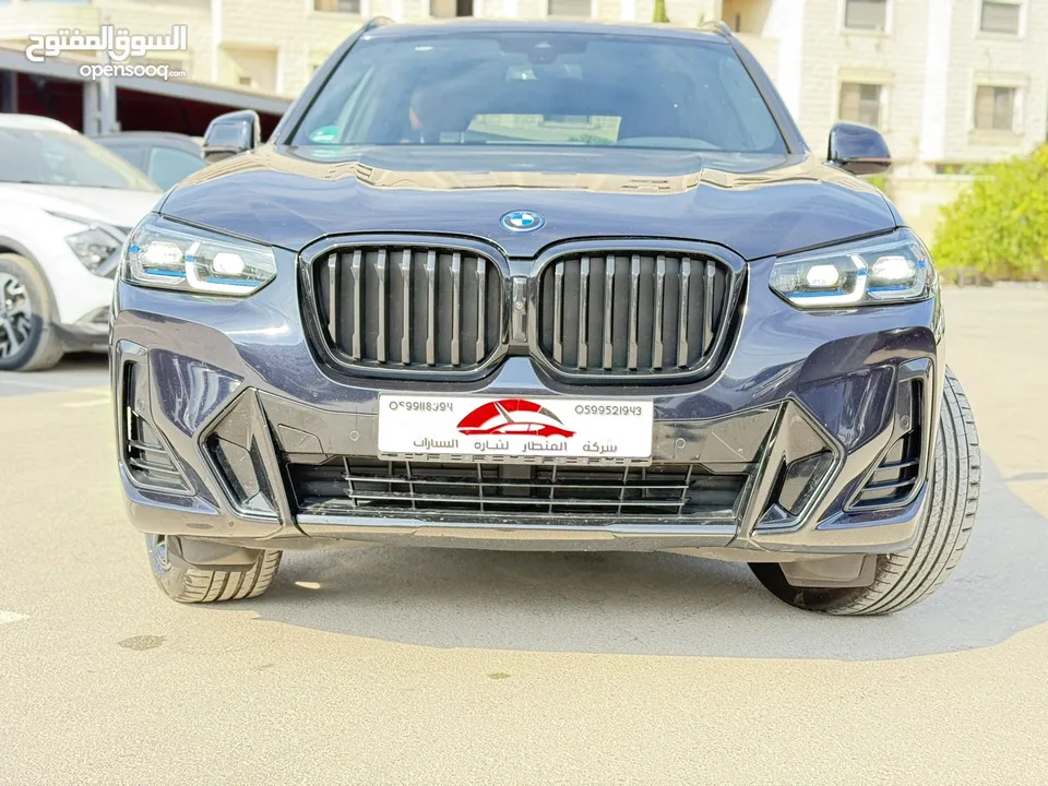 BMW x3 30e ترخيص 2022 ترخيص 293 حصان
