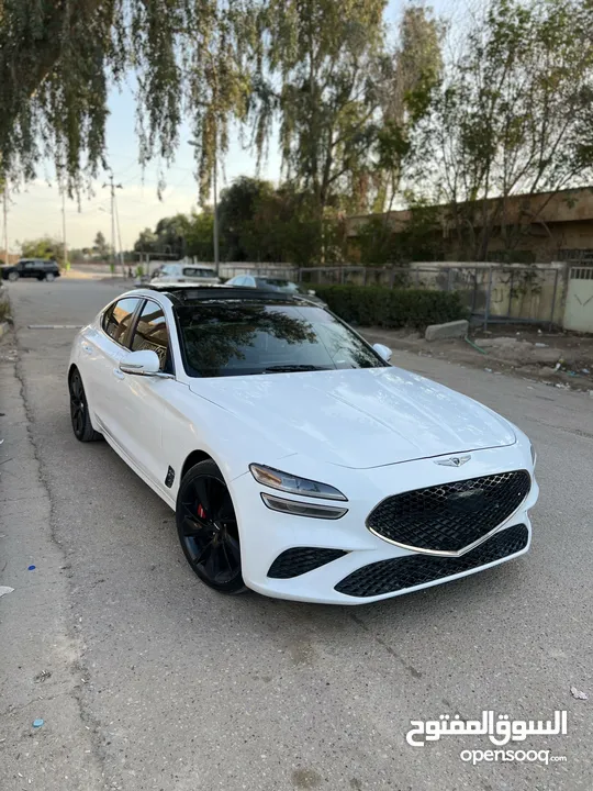 Genesis g70 2022 v6 3.3T    جينيسس جي 70 حره بدون رقم