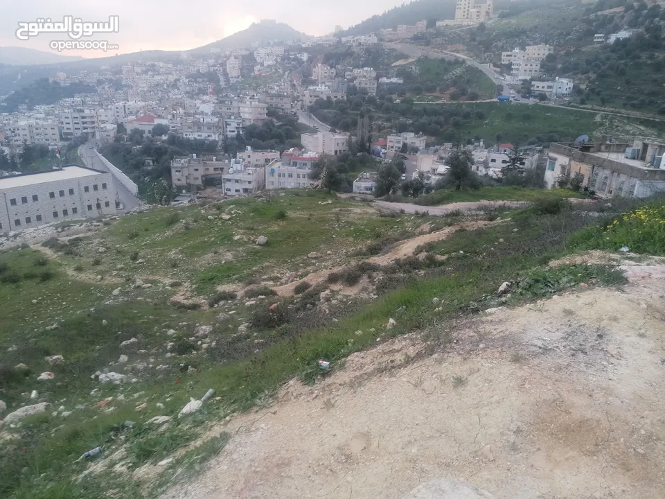 فرز جديد أجمل ارض في عجلون مرتفعه على جبل ومطله على جبال عجلون لغايات السكن / فلل / اسكانات