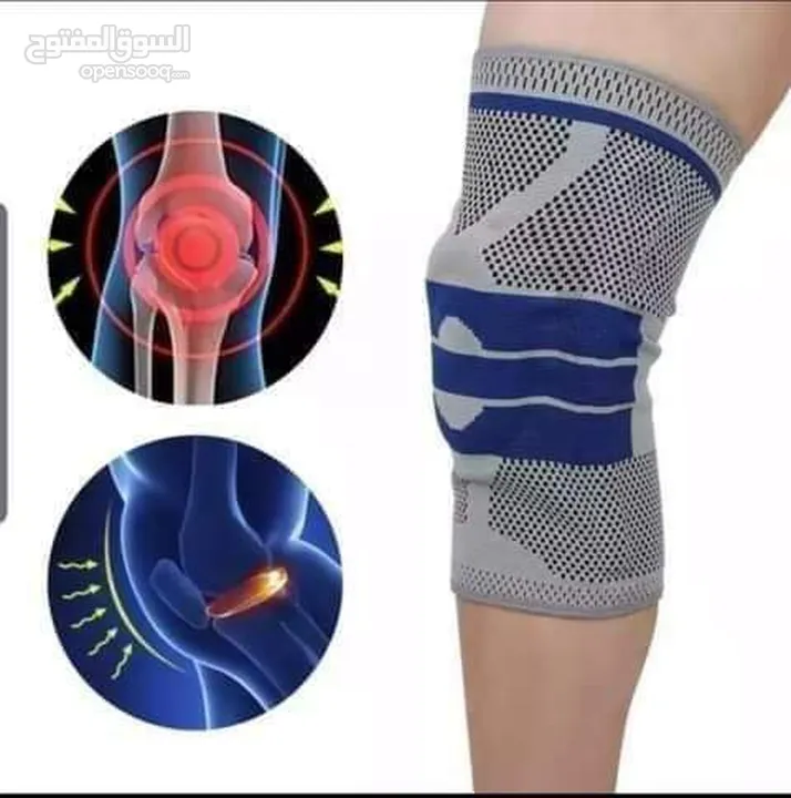 مشد الركبه بدعامه سيليكون و طبقه جل مشد ركبه الطبي دعم الركبة و تخفيف الالم مشدات ركبة طبيه